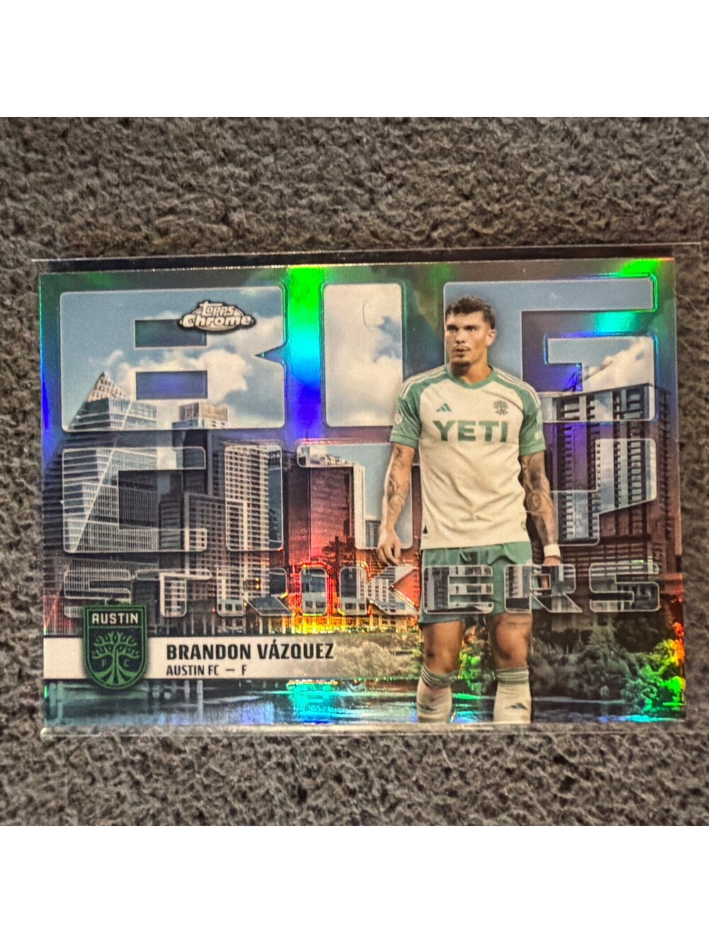 Brandon Vazquez 2025 Topps Chrome MLS Big City Strikers Austin FC